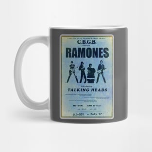 CBGB- RAMONES- TALKING HEADS CONCERT POSTER Mug